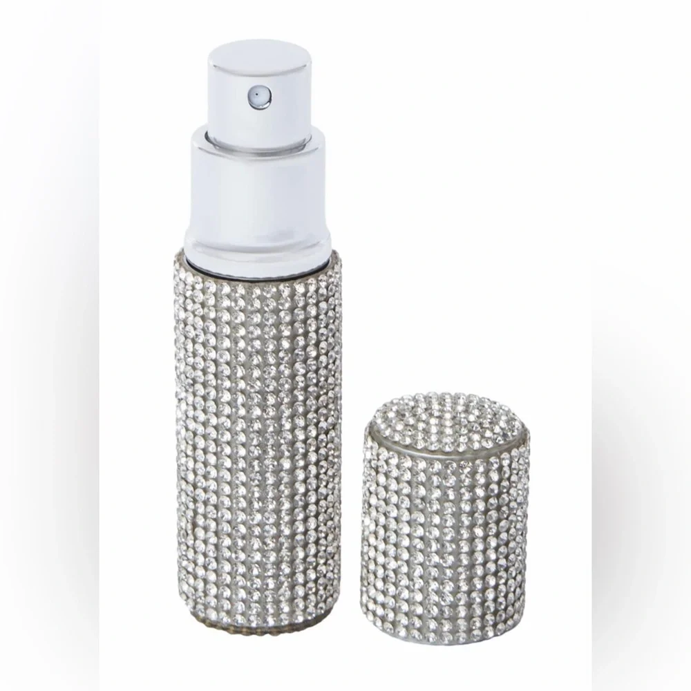 Clear 🤍 Blingy, Rhinestone ✨💎✨Refillable Atomizer 0.34oz, BNWT! - Picture 2 of 4